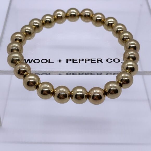 NWT Wool + Pepper Co. Gold Beaded Bracelet - Picture 5 of 5